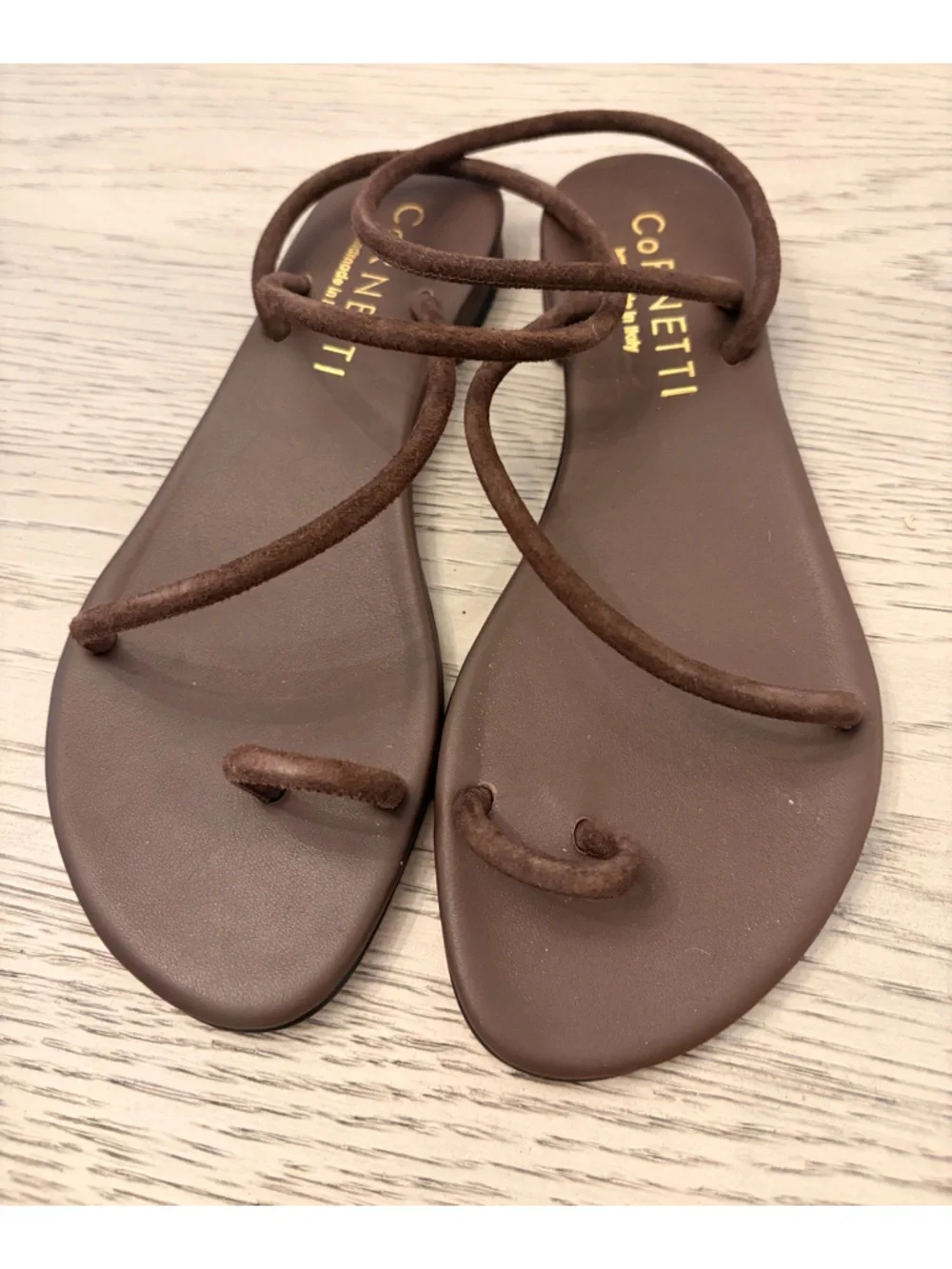 NWT CoRNETTI Romelide Sandal In Chocolate Size 36 (6) - Picture 4 of 11